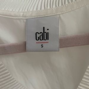 CAbi, white, sleeveless top, size small